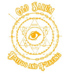 Old Sarum Tattoo Logo in Orange