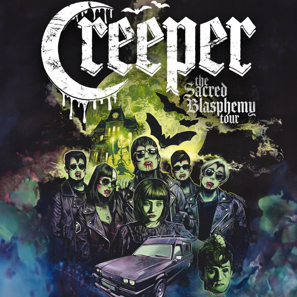 Creeper Sacred Blasphemy Tour Poster