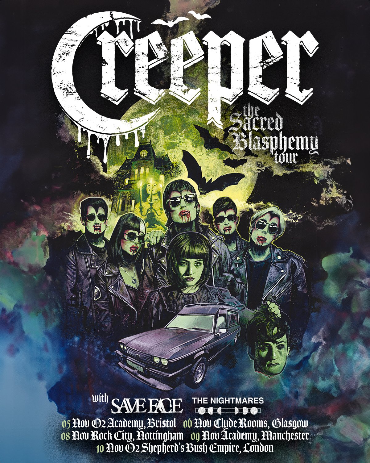 Creeper: The Sacred Blasphemy Tour - Old Sarum Tattoo and Piercings