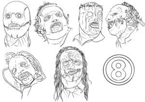 Corey Taylor Flash Sheet Old Sarum Tattoo Salisbury