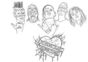 Corey Taylor Flash Sheet Old Sarum Tattoo Salisbury