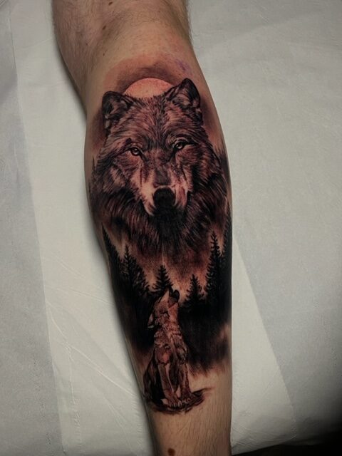kyle Walker Old Sarum Tattoo Wolf Tattoo