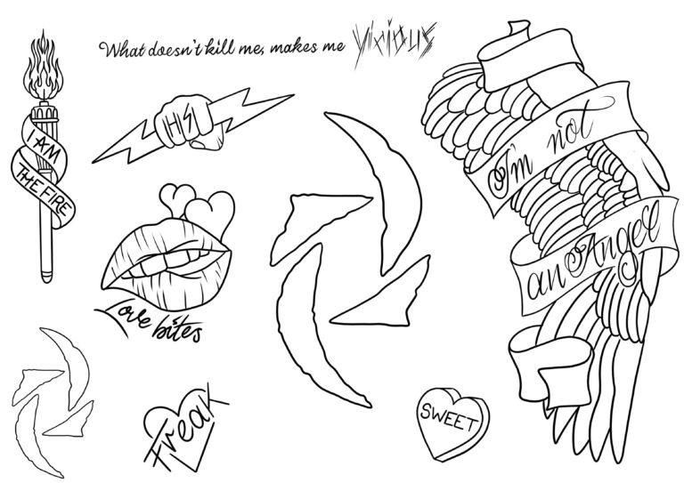 Halestorm Flash Sheet Old Sarum Tattoo and Piercing