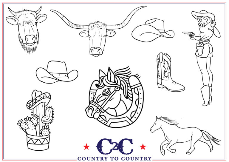 Country to country 2025 old sarum tattoo flash sheet