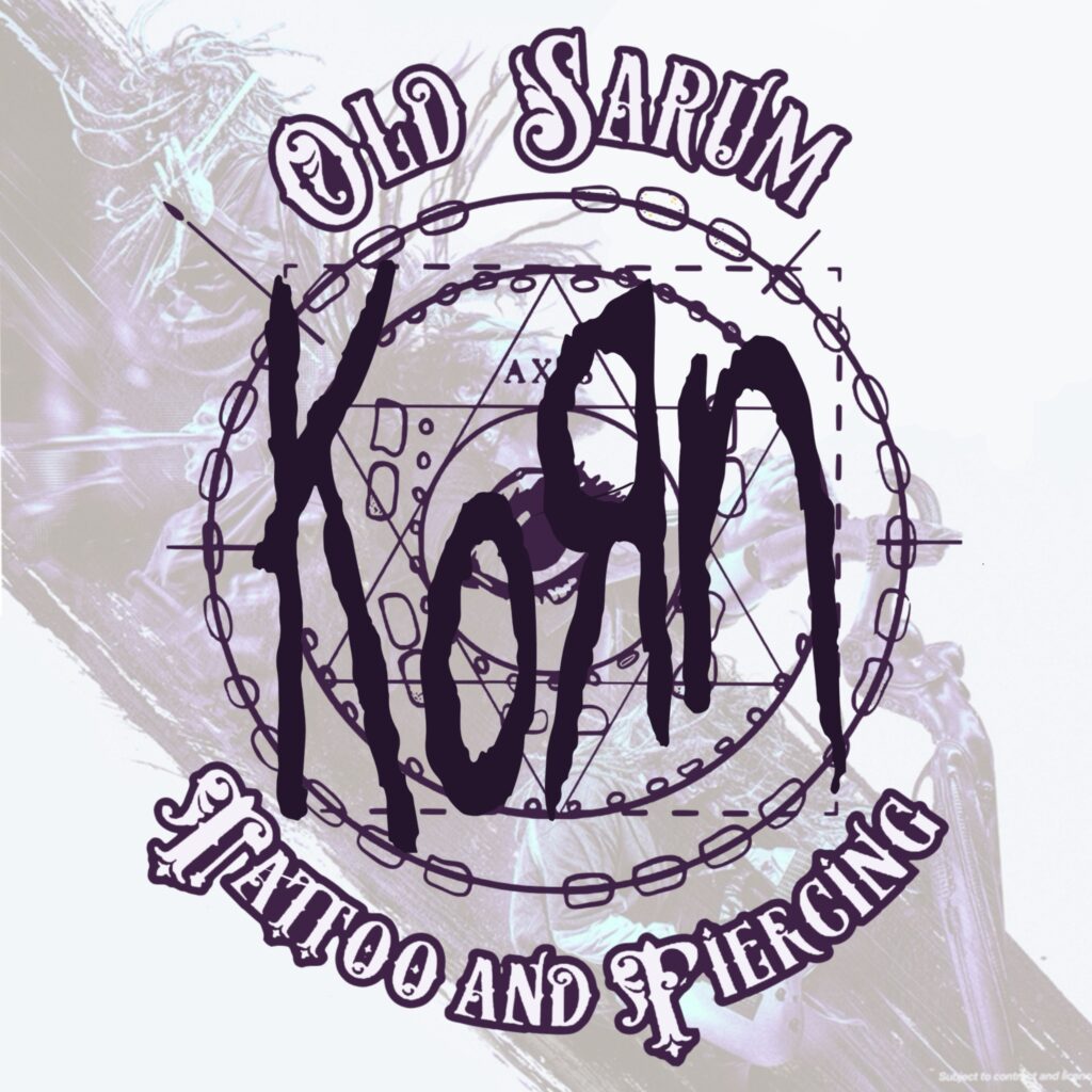 Korn and old sarum tattoo poster for gunnersbury park show