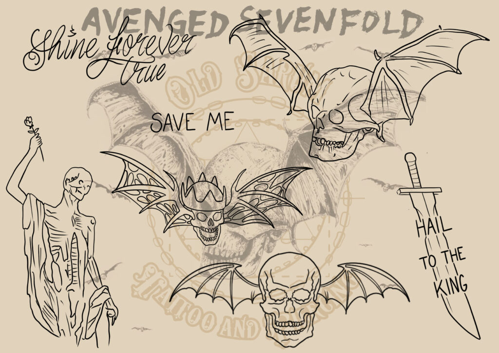 old Sarum Tattoo Avenged sevenfold tattoo flash download festival tattoo