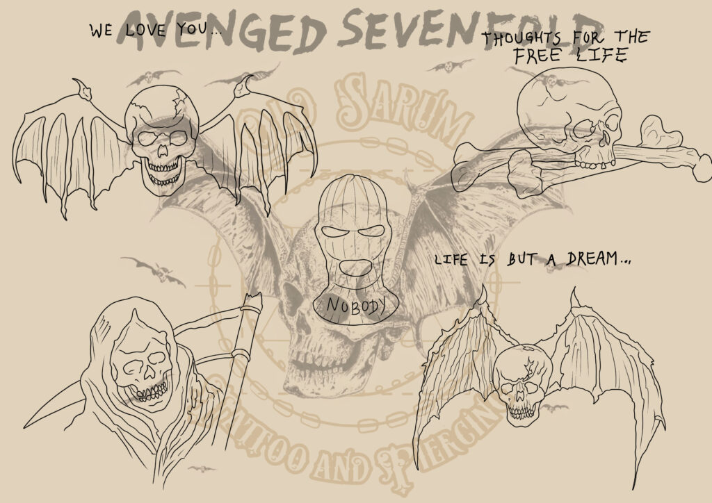 old Sarum Tattoo Avenged sevenfold tattoo flash download festival tattoo