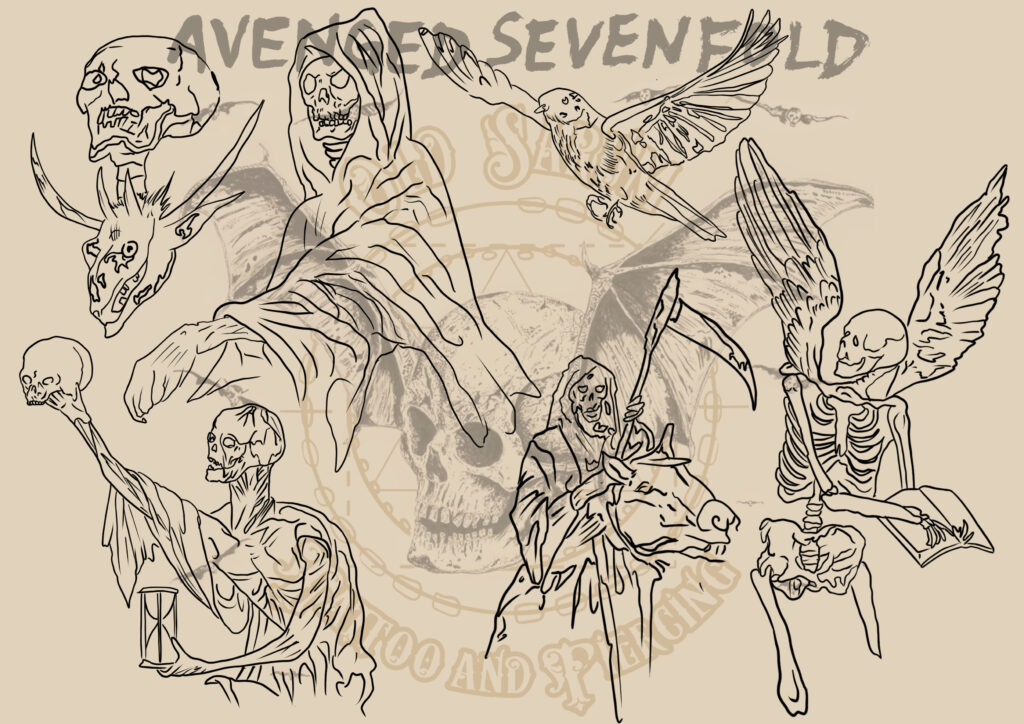 old Sarum Tattoo Avenged sevenfold tattoo flash download festival tattoo