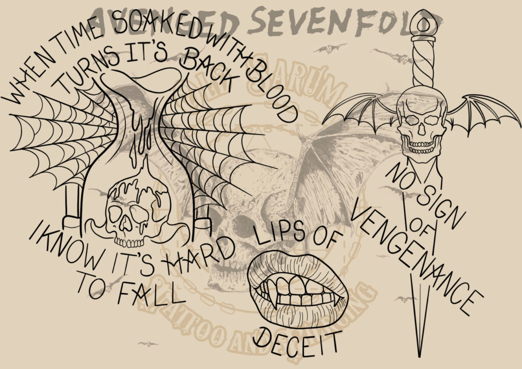 old Sarum Tattoo Avenged sevenfold tattoo flash download festival tattoo