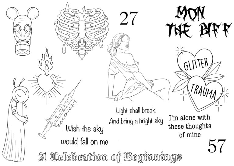 Biffy Clyro Tattoo Flash, old sarum tattoo salisbury wiltshire