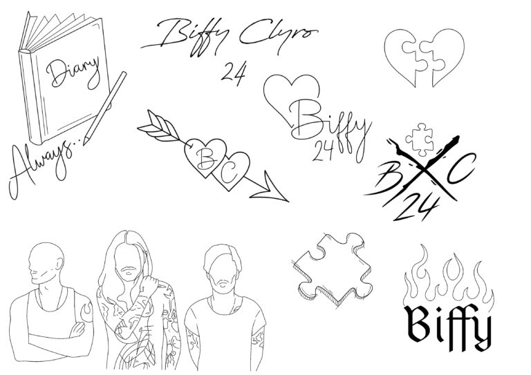 Biffy Clyro tattoo Flash Old Sarum tattoo, salisbury, wiltshire