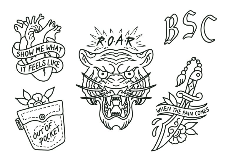 Black Stone Cherry Tattoo Flash Old Sarum Tattoo