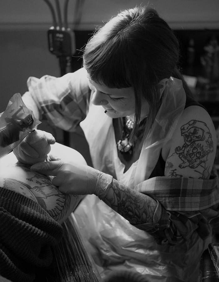 josie keable tattooing backing image