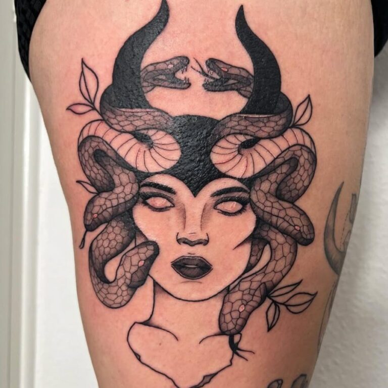 Old Sarum Tattoo Medusa Portfolio tattoo image