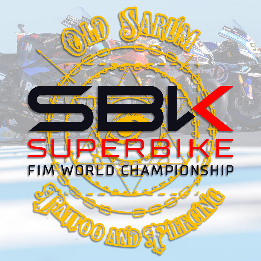World Superbike and old sarum tattoo logos