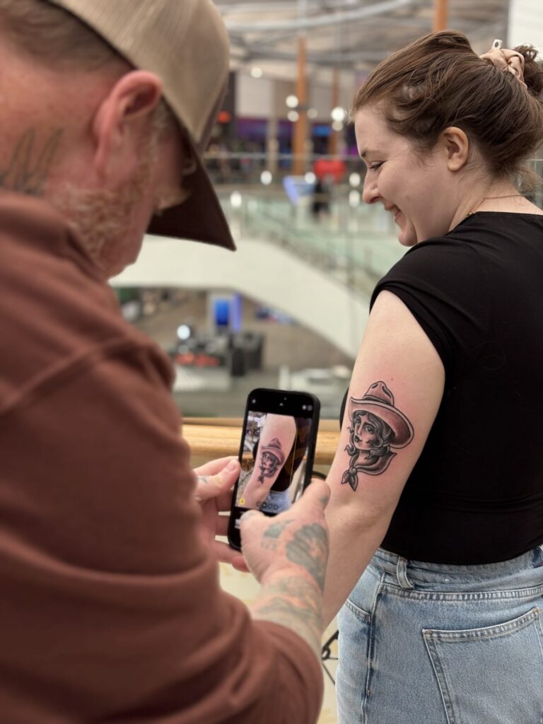 old sarum tattoo c2c festival on tour tattooing activation